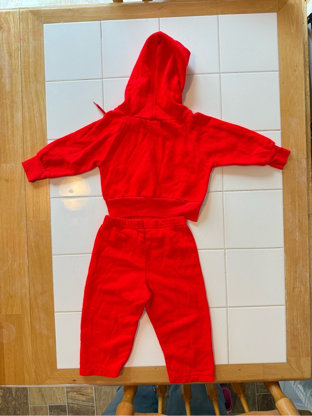 Vintage Toddler Girls Strawberry Shortcake Matching Hoodie Pants Track Set 1980s - Picture 13 of 13
